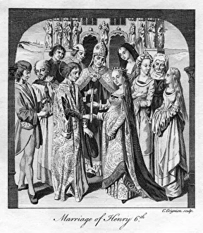 Marriage of Henry VI, 1445, (18th century).Artist: Charles Grignion Marriage of Henry VI, 1445, (18th century).Artist: Charles Grignion