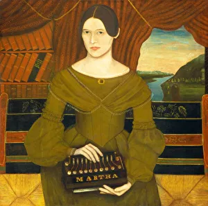 Female Portrait Artist Prints: Martha, c. 1835. Creator: Unknown