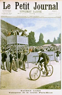 Maurice Garin Wins Paris-Brest Cycle Race, 1901 Art Prints