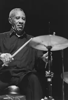 Prints of Max Roach, Queen Elizabeth Hall, London, 1996 Roach Prints: Max Roach Print - A photograph of Max Roach in performance