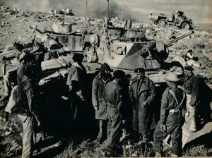 The Meeting at El Duda. On 26 November the Tobruk garrison took El Duda, 1941 (1944) The Meeting at El Duda. On 26 November the Tobruk garrison took El Duda, 1941 (1944)