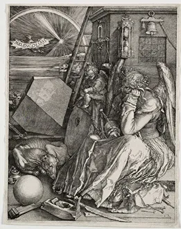 Prints of Melencolia I, 1514 Germany Prints: Albrecht Dürer's Melencolia I Print, 1514