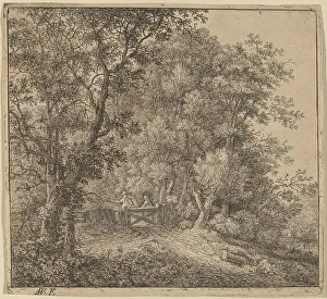 Two Men at a Gate Print