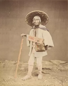 Albumen Silver Print From Glass Negative With Applied Colour Collection: Mendicant Pilgrim, 1870s. Creator: Unknown