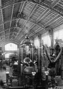 Eiffel Tower Architecture Prints: Metallurgy section, Universal Exposition, Paris, 1889