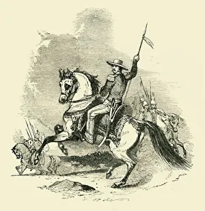 Nineteenth Century Warfare Images Prints: Mexican Lancer, 1849. Creator: Unknown