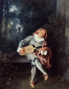Mezzetin, 1718-1720. Artist: Jean-Antoine Watteau Mezzetin, 1718-1720. Artist: Jean-Antoine Watteau
