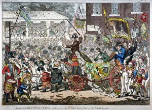 British Politics 19th Century Prints: Middlesex-election, 1804. A long pull, a strong pull and a pull all together, 1804