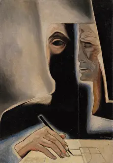 Alberto Martini Biography Prints: The mind at work, 1929. Creator: Martini, Alberto (1876-1954)