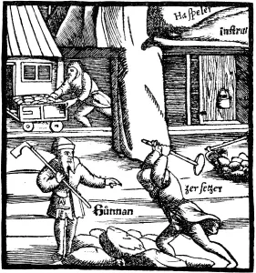 Coal Miner Illustration Prints: Mining, 1550