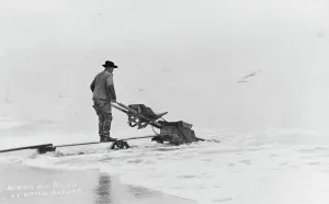 American Industrial History Prints: Mining on beach, between c1900 and c1930. Creator: Unknown