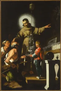 Oil On Canvas Baroque Style Prints: The Miracle of Saint Didacus. Creator: Strozzi, Bernardo (1581-1644)