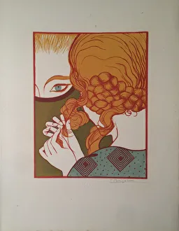Fine Art Graphic Arts Prints: The Mirror, c. 1920