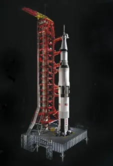 Model, Rocket, Saturn V, 1975. Creator: David P. Gianakos Model, Rocket, Saturn V, 1975. Creator: David P. Gianakos