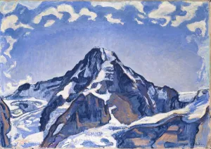 Ferdinand Hodler Artwork Prints: The Monch with clouds, 1911