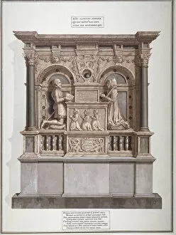 Allington Collection: Monument to Richard Allington in Rolls Chapel, Chancery Lane, City of London, 1800