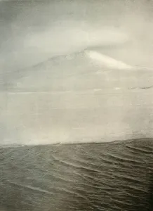 Ernest Shackleton Explorer Prints: Mount Erebus From The Ice-Foot, c1908, (1909)