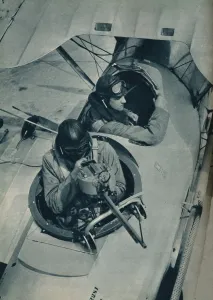 Movable gun of a two-seater fighter plane, c1935 (c1937) Print