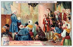 Mozart listening to Allegris Miserere, 1771, (1906) Mozart listening to Allegris Miserere, 1771, (1906)