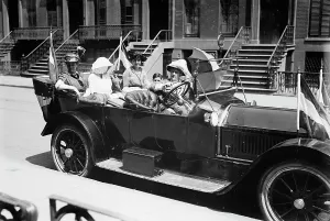 Print of Women's Suffrage Parade in New York City, circa 1910-1915