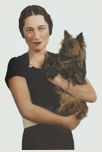 Colorized Black And White Print Prints: Mrs. Simpson, c1936 (1937). Creator: Unknown. Mrs. Simpson, c1936 (1937). Creator: Unknown
