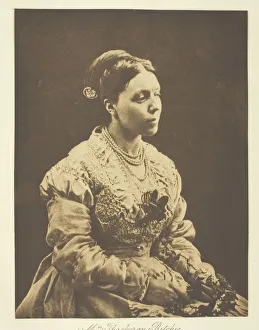 Photogravure Art Prints: Mrs. Thackeray Ritchie, 1870, printed c. 1893. Creator: Julia Margaret Cameron