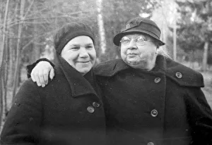 Nadezhda Krupskaya, Lenins wife, with a friend, 1936 Nadezhda Krupskaya, Lenins wife, with a friend, 1936