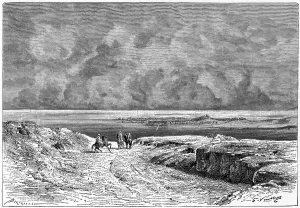 Nafta and the Shott-el-jerid, c1890. Artist: Bertrand Nafta and the Shott-el-jerid, c1890. Artist: Bertrand