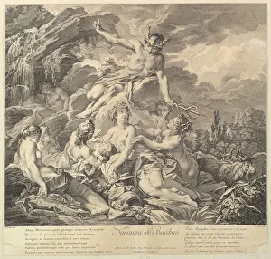 Animal In Art History Prints: Naissance de Bacchus (Birth of Bacchus), 18th century. Creator: Pierre Alexandre Aveline