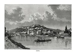Namur, Belgium, 1879. Artist: Charles Barbant Namur, Belgium, 1879. Artist: Charles Barbant
