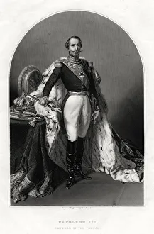 Napoleon III, Emperor of France, 1875. Artist: DJ Pound Napoleon III, Emperor of France, 1875. Artist: DJ Pound