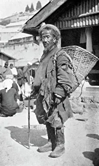 A native of Darjeeling, West Bengal, India, c1910 A native of Darjeeling, West Bengal, India, c1910