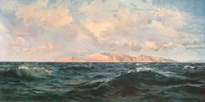 Isle Of Wight Landscape Prints: Nearing the Needles, c1888, (c1902). Creator: Unknown