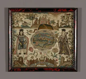 Needlework Print, England, 1698