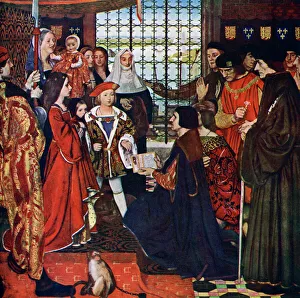 The New Learning, c1910, (c1900-1920). Artist: Frank Cadogan Cowper The New Learning, c1910, (c1900-1920). Artist: Frank Cadogan Cowper
