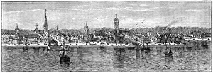 New York in the middle of the 18th century, (c1880) New York in the middle of the 18th century, (c1880)
