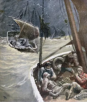 Newfoundland Fishermen, 1892. Artist: Henri Meyer Newfoundland Fishermen, 1892. Artist: Henri Meyer
