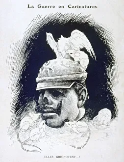 They Nibble! Print, 1915 Cartoon of the Allies