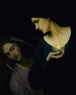 Night and Her Daughter Sleep, 1902. Creator: Mary L. Macomber Night and Her Daughter Sleep, 1902. Creator: Mary L. Macomber