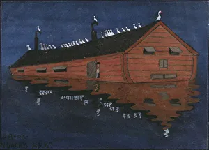 Gouache On Paper Fine Art Prints: Noahs Ark