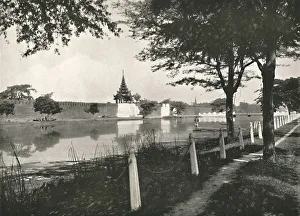 North Moat and Wall, Mandalay, 1900. Creator: Unknown North Moat and Wall, Mandalay, 1900. Creator: Unknown