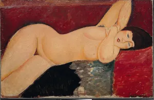 Prints of Nude lying. Found in the Collection of Pinacoteca Giovanni e Marella Agnelli Amedeo Modigliani Prints: Nude Lying, Print from the Pinacoteca Agnelli Collection