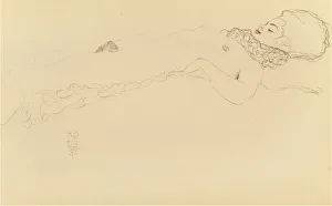 Nude lying on a surface, Print