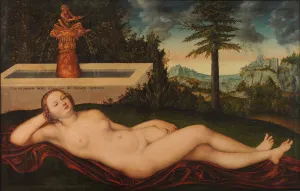 Lucas Cranach Elder Artwork Prints: The Nymph of the spring, 1518