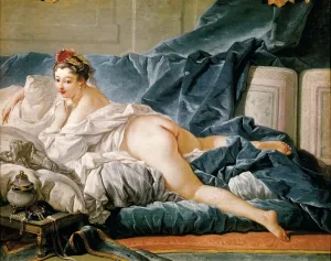 Prints of Odalisque, 1745. Found in the Collection of Musee du Louvre, Paris Francois Boucher Prints: Odalisque, 1745 Print from the Louvre Collection
