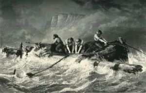 Off Beachy Head Print, a chalk headland in East Sussex