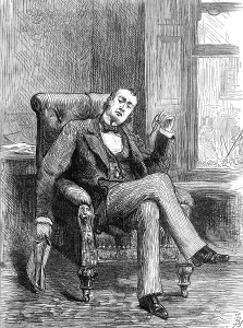 British Newspaper Illustrations Prints: The Old Bachelor, 1880. Creator: Unknown