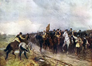 Oliver Cromwell and his Troops at Dunbar Singing the 118th Psalm, 1926 Oliver Cromwell and his Troops at Dunbar Singing the 118th Psalm, 1926