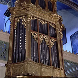 Detail of the organ of the Convent of San Jeronimo in Palma de Mallorca Detail of the organ of the Convent of San Jeronimo in Palma de Mallorca