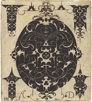 Sixteenth Century Decorative Arts Prints: Ornament. Creator: Master AD